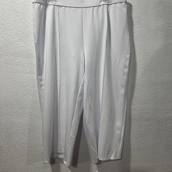 J.Jill Wearever Collection White  Cropped stretchy pull on pants size 2X - Picture 1 of 11